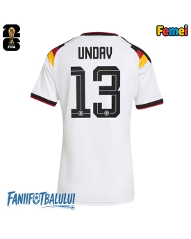 Germania Deniz Undav #13 Echipament de Fotbal Replică Mondial 2026 Femei Acasa Germania Deniz Undav #13 Echipament de Fotbal Replică Mondial 2026 Femei Acasa